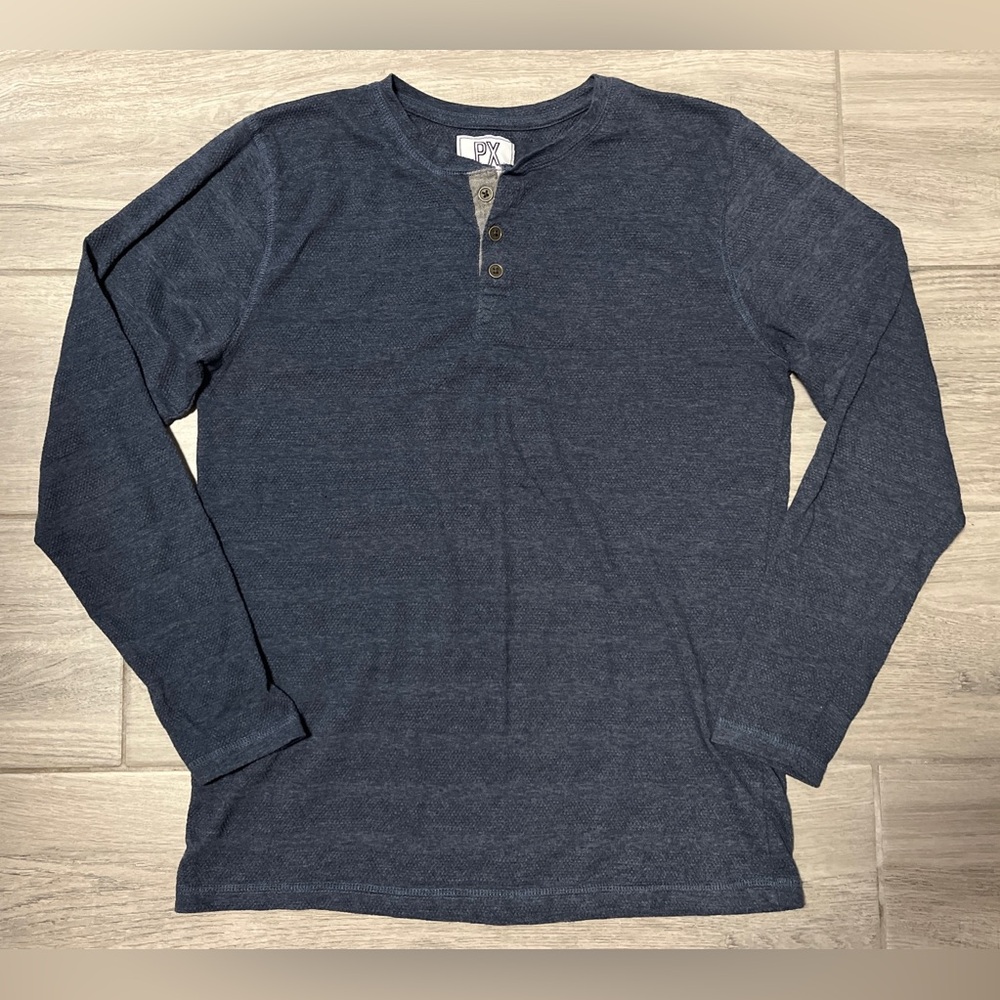 PX Premium Xpression Men's Gray Long Sleeve T-shirt Size Medium